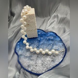 Natural Button Pearl Bracelet